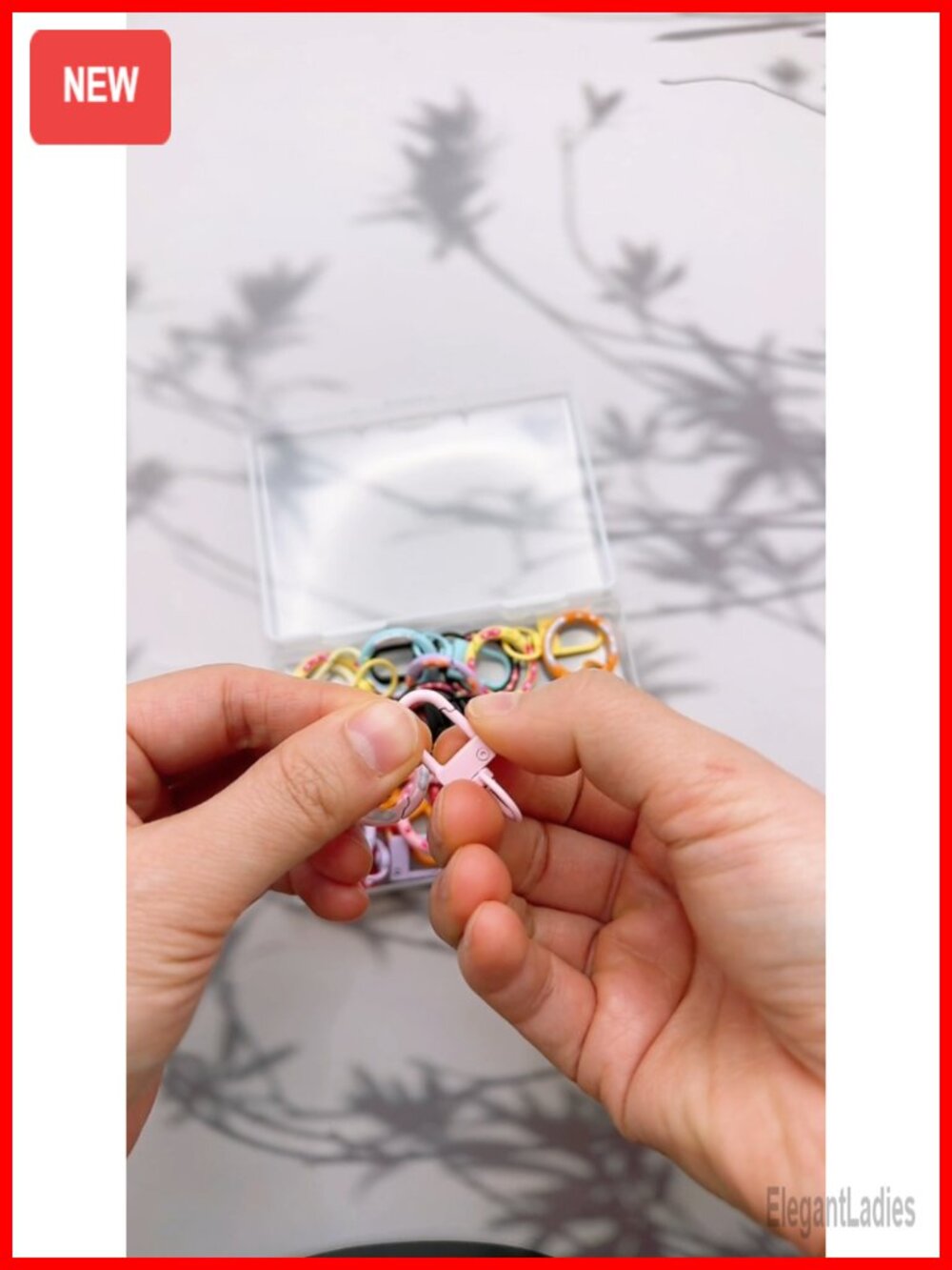 20pc Donut Key Rings & Lobster Claw Clasps - Zinc Alloy DIY Craft Keychain Set - Picture 6 of 6